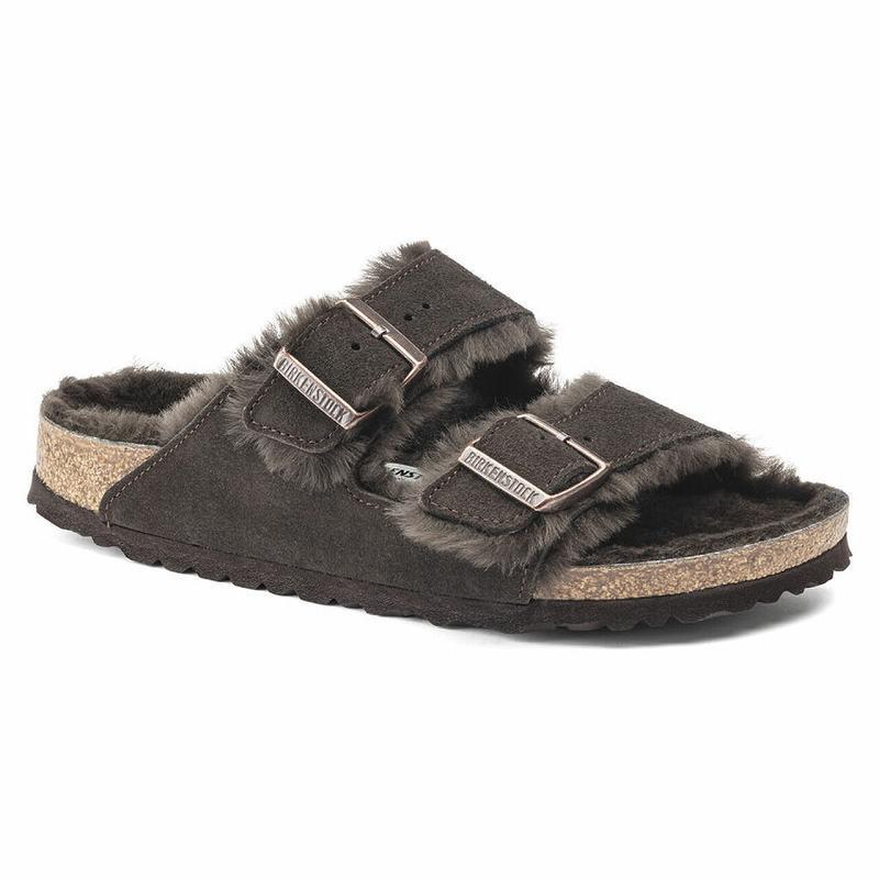 Arizona Birkenstock Shearling Semisove Kozene Damske Béžové | SK 23HAP